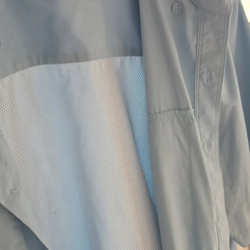 The North Face First Trail Men’s XL Shirt Snap Up Vented Outdoor Fishing UPF 40+